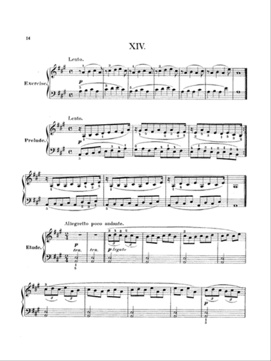 Bertini: Twenty-five Primary Etudes, Op. 166