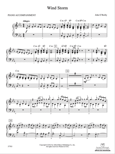 Wind Storm: Piano Accompaniment