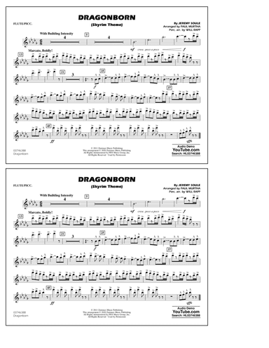 Dragonborn (Skyrim Theme) (arr. Will Rapp & Paul Murtha) - Flute/Piccolo