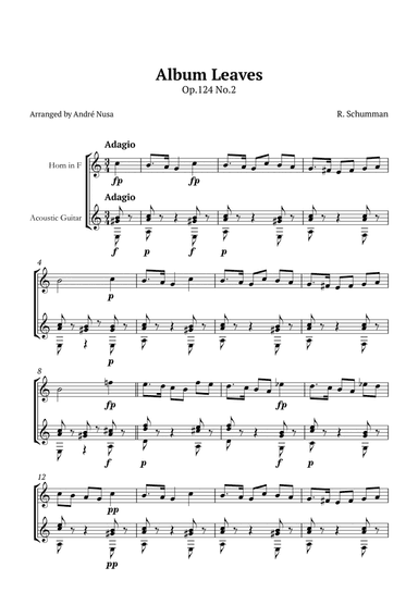 Album Leaves Op.124 No.2