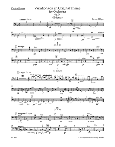 Variations on an Original Theme for Orchestra op. 36 'Enigma'