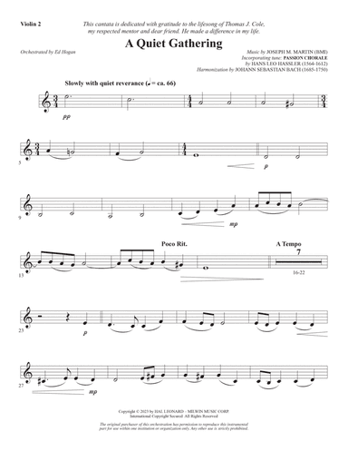 From Silence To Song - Violin 2