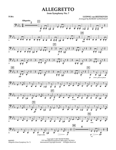 Allegretto (from Symphony No. 7) - Tuba