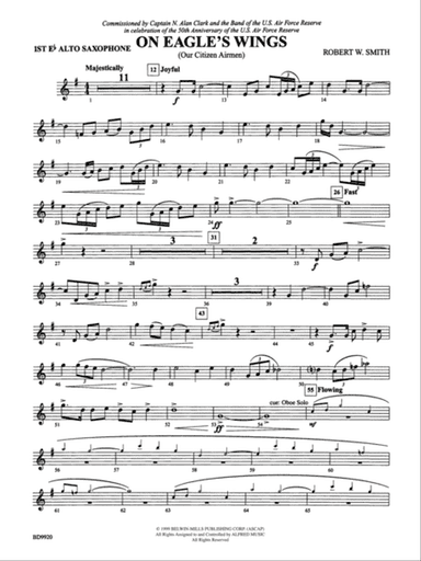 On Eagle's Wings: E-flat Alto Saxophone