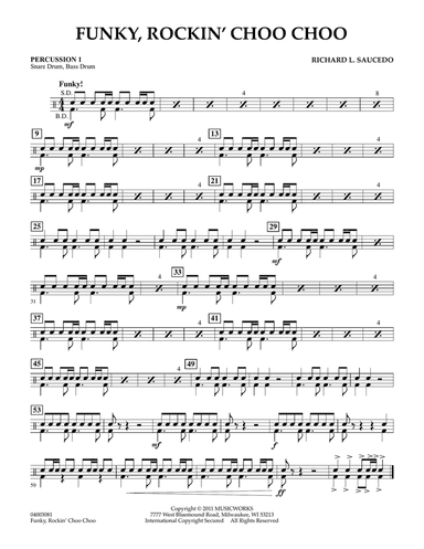 Funky, Rockin' Choo Choo - Percussion 1