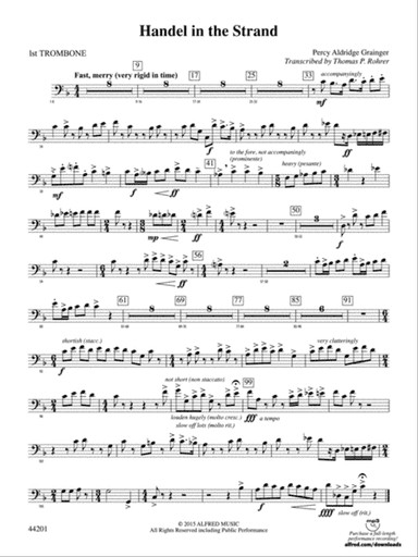 Handel in the Strand: 1st Trombone