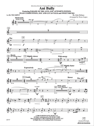 The Ant Bully, Selections from: 1st B-flat Trumpet
