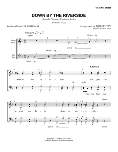 Down By The Riverside (arr. Tom Gentry)