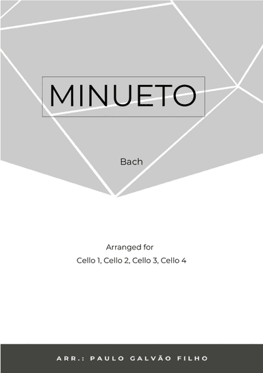 MINUETO - BACH - CELLO QUARTET