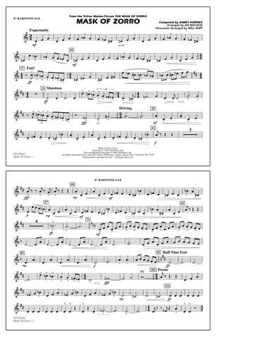 Mask of Zorro (arr. Jay Bocook) - Eb Baritone Sax