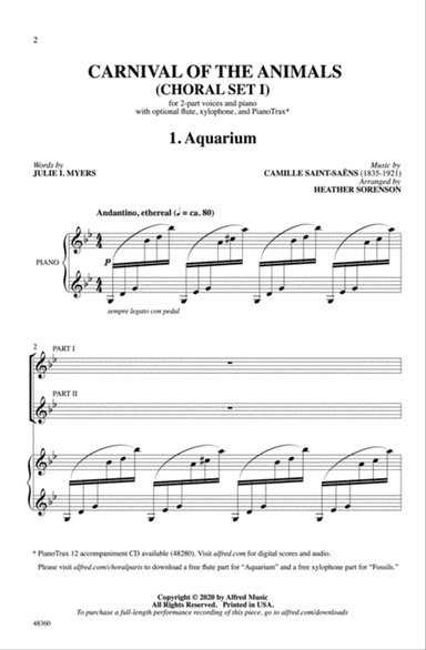 Carnival of the Animals: Choral Set I
