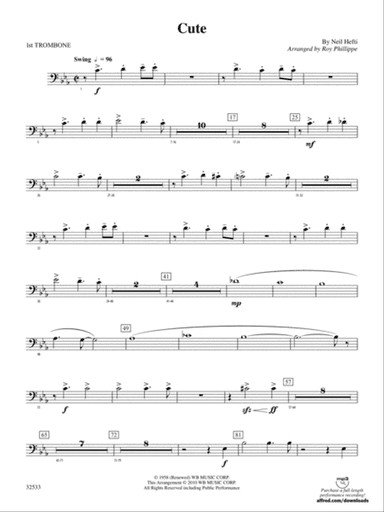 Cute: 1st Trombone
