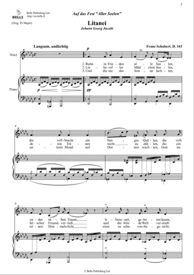 Litanei (D. 343) (D-flat Major)