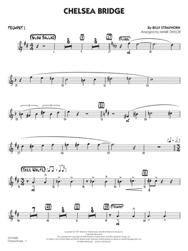 Chelsea Bridge (arr. Mark Taylor) - Trumpet 1