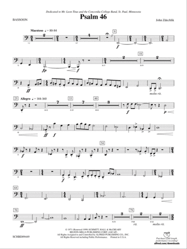 Psalm 46: Bassoon