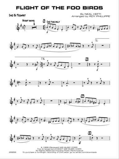 Flight of the Foo Birds: 2nd B-flat Trumpet