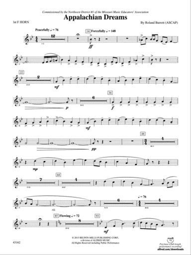 Appalachian Dreams: 1st F Horn
