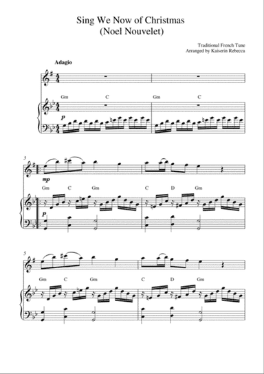 Sing We Now of Christmas (Noel Nouvelet)