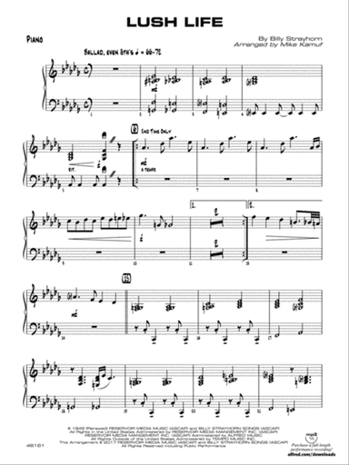 Lush Life: Piano Accompaniment