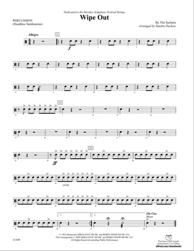 Wipe Out: 1st Percussion