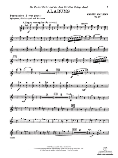Alarums, Op. 27: 2nd Percussion