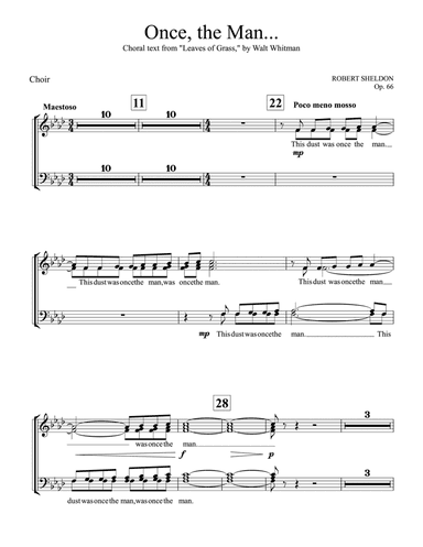Once, the Man...: Choir