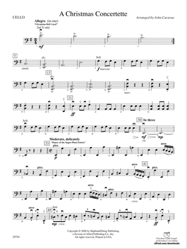 A Christmas Concertette: Cello