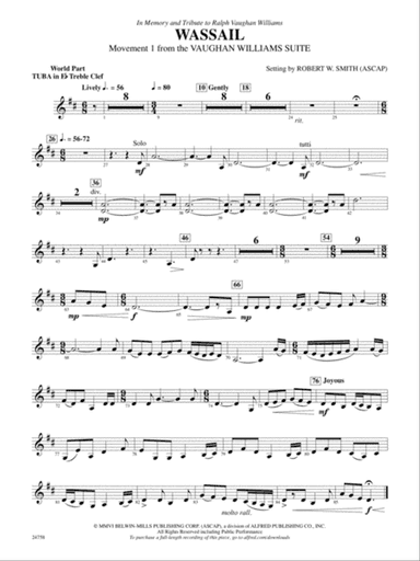 Wassail: (wp) E-flat Tuba T.C.
