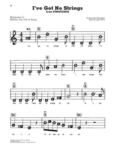 I've Got No Strings (from Pinocchio)
