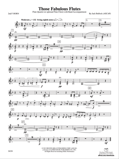 Those Fabulous Flutes: 2nd F Horn