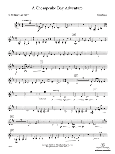 A Chesapeake Bay Adventure: (wp) E-flat Alto Clarinet