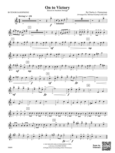 On to Victory: B-flat Tenor Saxophone