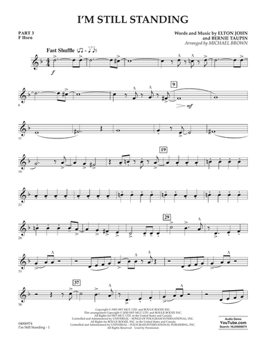 I'm Still Standing (arr. Michael Brown) - Pt.3 - F Horn