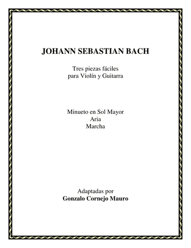 3 PIECES FOR VIOLIN AND GUITAR