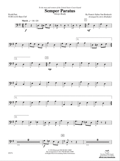 Semper Paratus: (wp) E-flat Tuba B.C.