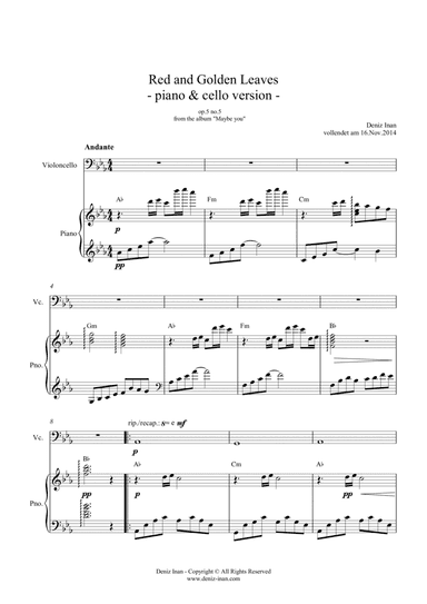 op.5 no.5 - Red & Golden Leaves