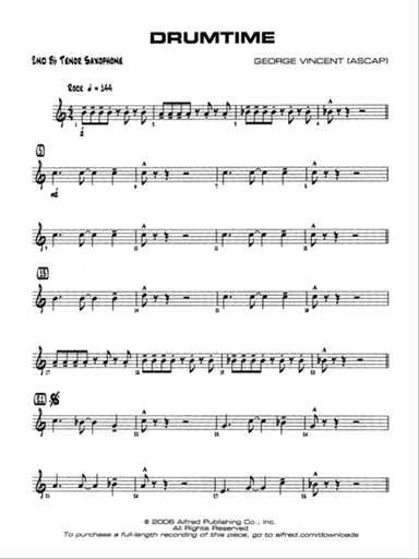 Drumtime: 2nd B-flat Tenor Saxophone