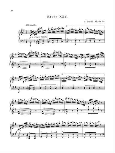 Bertini: Forty-eight Studies, Op. 29 & 32