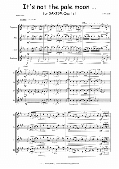 It's not the pale moon ...