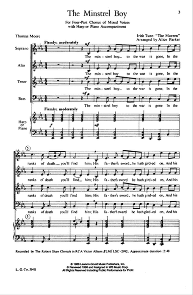 The Minstrel Boy