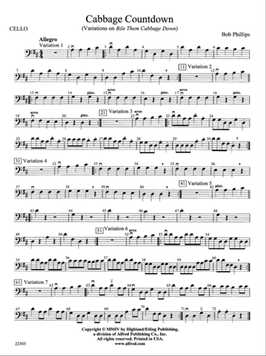 Cabbage Countdown: Cello