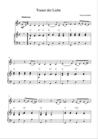Trauer der Liebe (easy version)