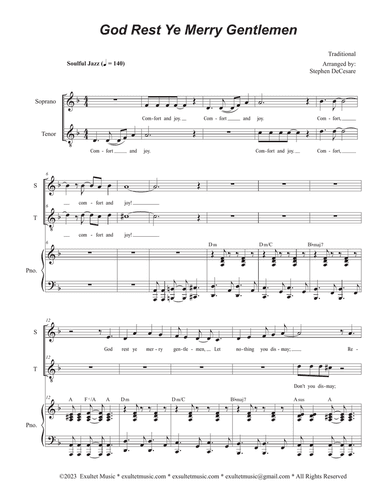 God Rest Ye Merry Gentlemen (Duet for Soprano and Tenor solo)