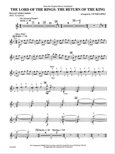 The Lord of the Rings: The Return of the King, Suite from: Mallets