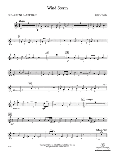 Wind Storm: E-flat Baritone Saxophone