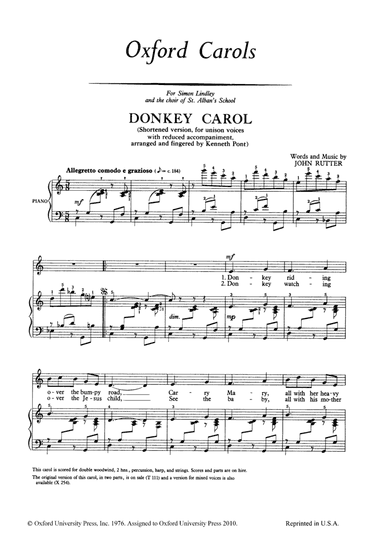 Donkey Carol