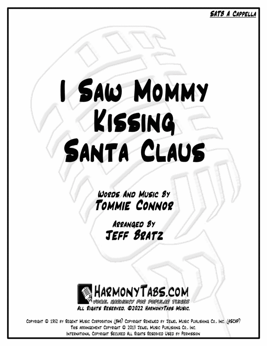 I Saw Mommy Kissing Santa Claus