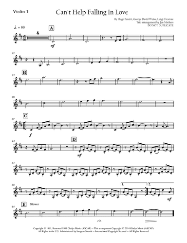 Can't Help Falling In Love