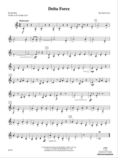 Delta Force: (wp) E-flat Tuba T.C.