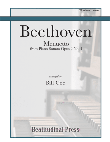 Beethoven Menuetto Woodwind Quintet score and parts